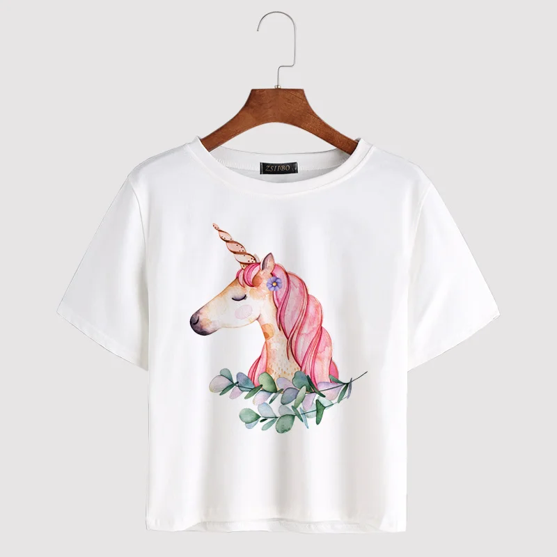 Summer new women's rainbow unicorn pony Polaroid cartoon print personality Harajuku women's chiffion top
Summer new women's rainbow unicorn pony Polaroid cartoon print personality Harajuku women's chiffion top