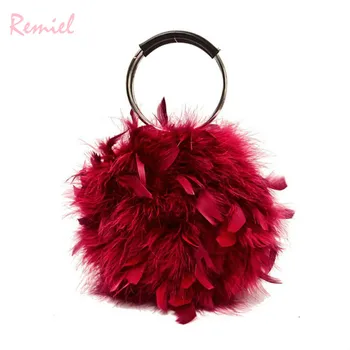 2018 Fashion New Women's Designer Handbag Quality Soft Plush Women bag Metal Ring Tote bag Feather Chain Shoulder Messenger bags
2018 Fashion New Women's Designer Handbag Quality Soft Plush Women bag Metal Ring Tote bag Feather Chain Shoulder Messenger bags