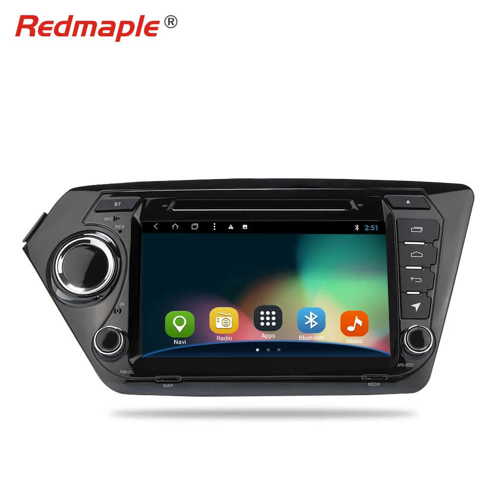 8 "Android 1 автомобильный Радио GPS Навигация DVD мультимедийный плеер для Kia Rio K2 2010 2011