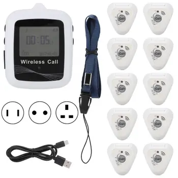 Pager Waiter Calling System Wireless Pagers Watch Receiver + 10 Customer Beepers for Restaurants Cafes
Pager Waiter Calling System Wireless Pagers Watch Receiver + 10 Customer Beepers for Restaurants Cafes