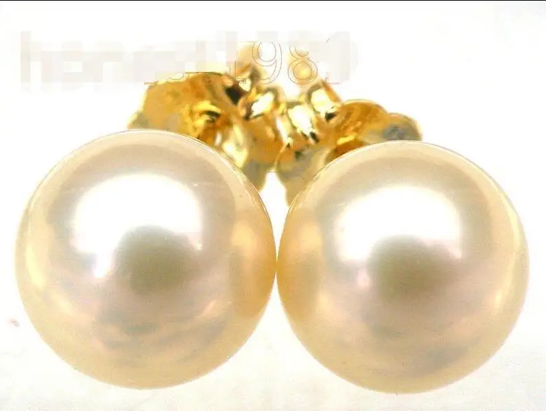Free Shipping >>>> 18k yellow gold AAA+++ 8.2mm round light champagne golden akoya pearl earring
Free Shipping >>>> 18k yellow gold AAA+++ 8.2mm round light champagne golden akoya pearl earring