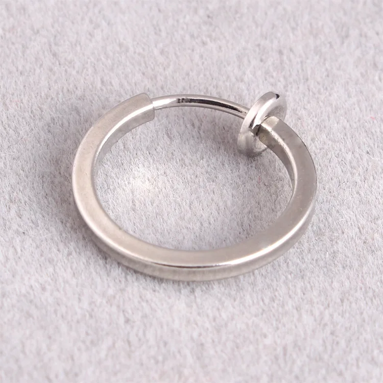 Fashion Men Punk Male Hoop Pendientes Color Titanium Steel Round Circle Non-piercing Huggie Earrings Jewelry 10mm | Украшения и