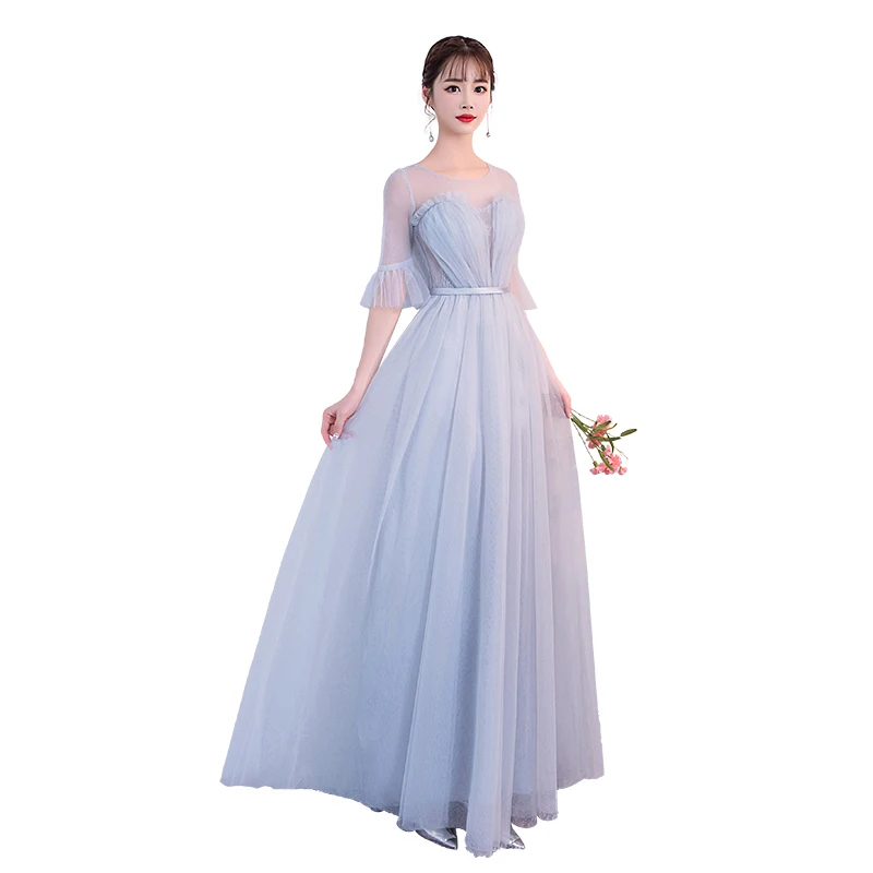 Ladies Gray Formal Elegant Mesh Party Night Beach Backless Floor-length Sexy Club Elegant Bandage Long Women Summer Dress
Ladies Gray Formal Elegant Mesh Party Night Beach Backless Floor-length Sexy Club Elegant Bandage Long Women Summer Dress