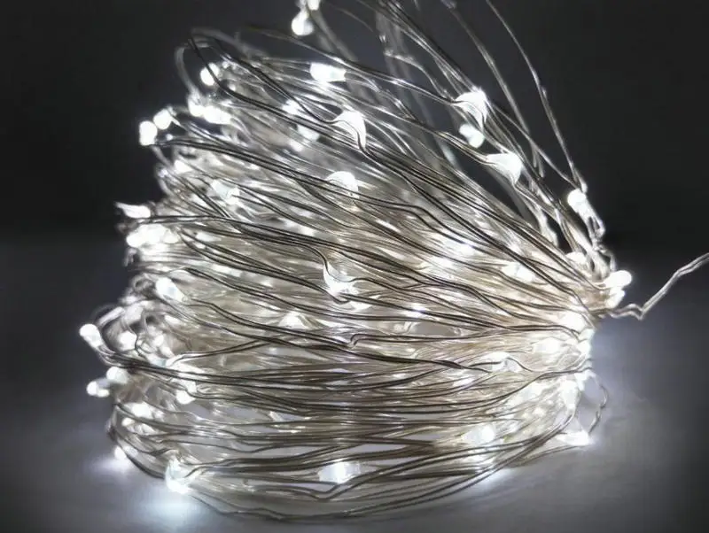 

Solar powered 10M/33FT 100LED starry Copper Wire LED String Fairy Light moon vine lamp Xmas Christmas Wedding party tree Decor