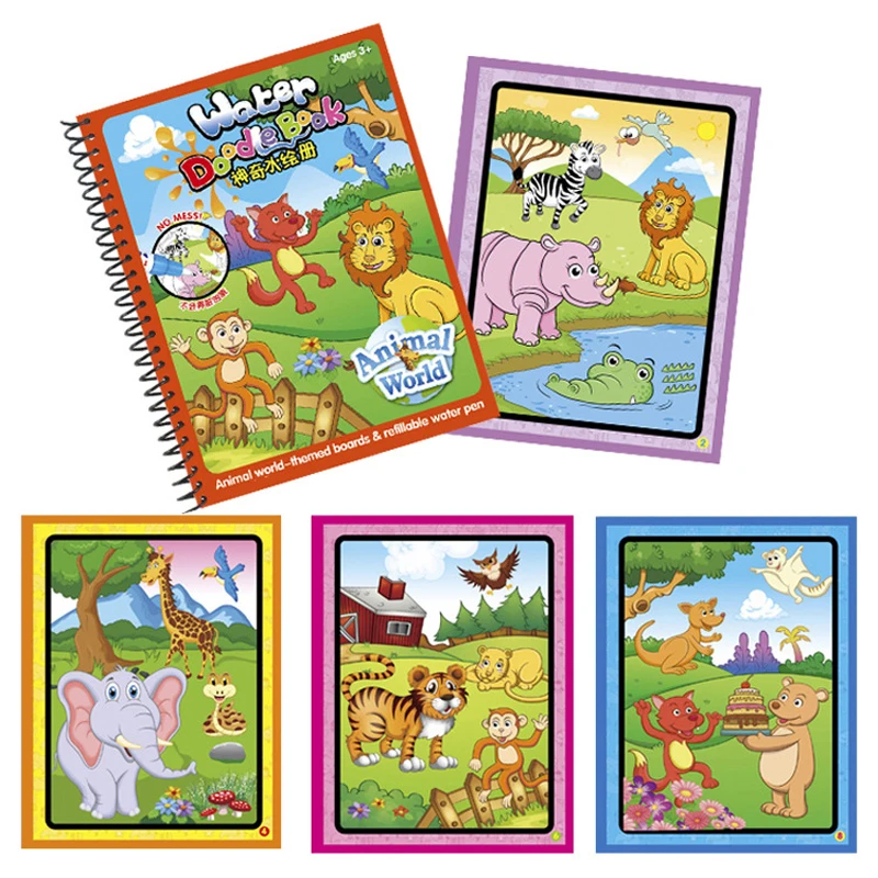 Magic Water Drawing Book Reusable Coloring Acticity Board, Original Color Doodle Painting Picture
Magic Water Drawing Book Reusable Coloring Acticity Board, Original Color Doodle Painting Picture