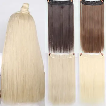 AISI HAIR 22 inch(55cm) Long Straight Women Clip in Hair Extensions Black Brown High Tempreture Synthetic Hairpiece
AISI HAIR 22 inch(55cm) Long Straight Women Clip in Hair Extensions Black Brown High Tempreture Synthetic Hairpiece