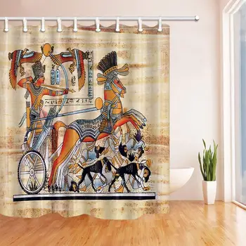 Egyptian Shower Curtains King of Egypt Archery on Carriage with Horse and Dog Carrying Polyester Fabric Waterproof Bath Curtain
Egyptian Shower Curtains King of Egypt Archery on Carriage with Horse and Dog Carrying Polyester Fabric Waterproof Bath Curtain
