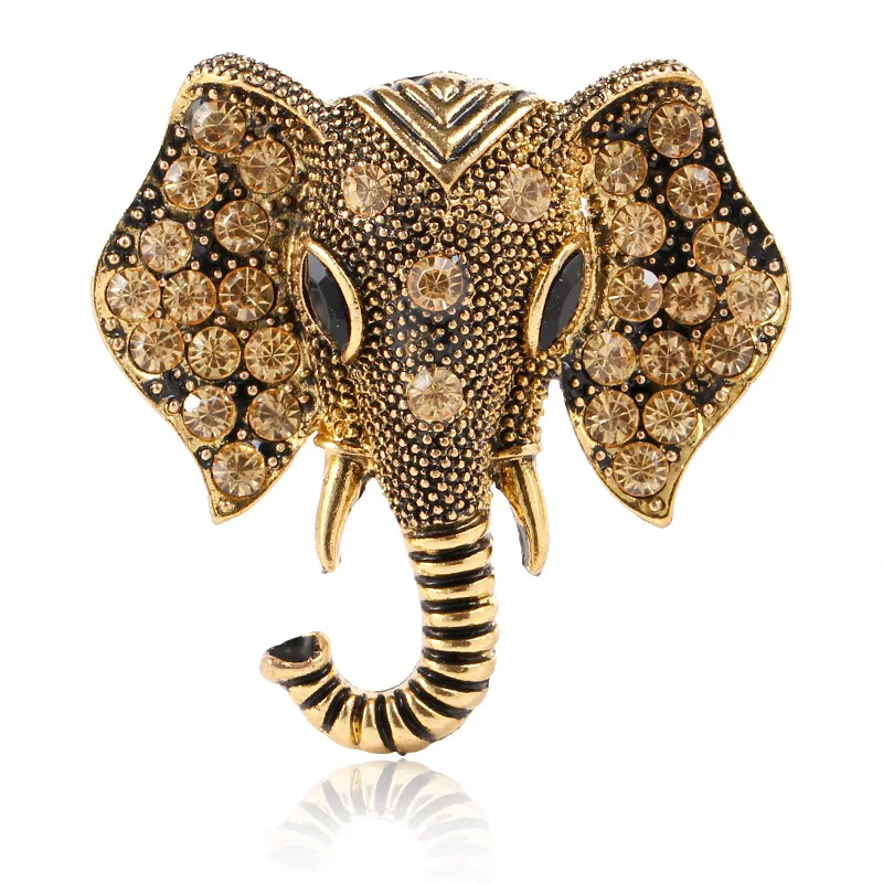 New Elephant High-grade Brooch Vintage gold silver Brooch cute Animal with Crystals Fine Jewelry Brooch for Men and Women
New Elephant High-grade Brooch Vintage gold silver Brooch cute Animal with Crystals Fine Jewelry Brooch for Men and Women