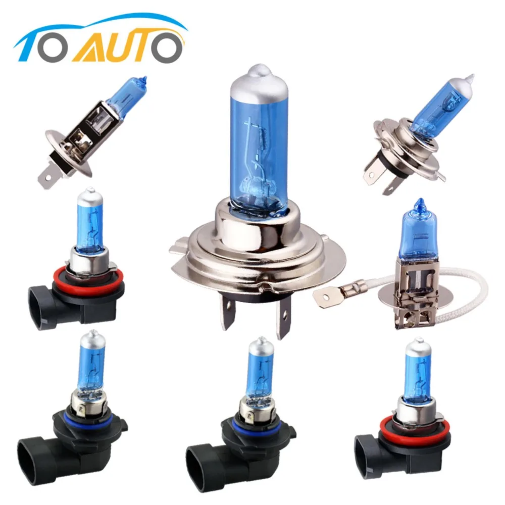 

H7 55W 12V Halogen Bulbs H1 H3 H4 H8 H9 H11 HB3 9005 HB4 9006 Super Bright Car Headlight Lamp 5000K White Auto HeadLamp