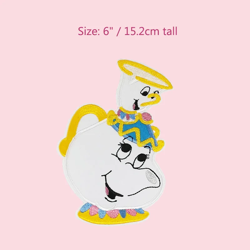 6" Beauty and the Beast MRS POTTS & CHIP LARGE FELT Applique Patch teapot teacup Iron On TV Moive series shirt tranfer girl kids
6" Beauty and the Beast MRS POTTS & CHIP LARGE FELT Applique Patch teapot teacup Iron On TV Moive series shirt tranfer girl kids