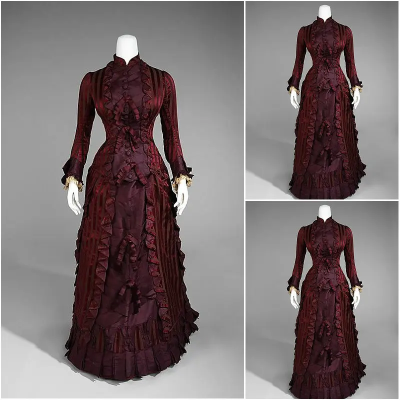 History!Customer-made Victorian dress 1860s Civil war Dress Scarlett Theater Costume Halloween Renaissance Dress V-552
History!Customer-made Victorian dress 1860s Civil war Dress Scarlett Theater Costume Halloween Renaissance Dress V-552