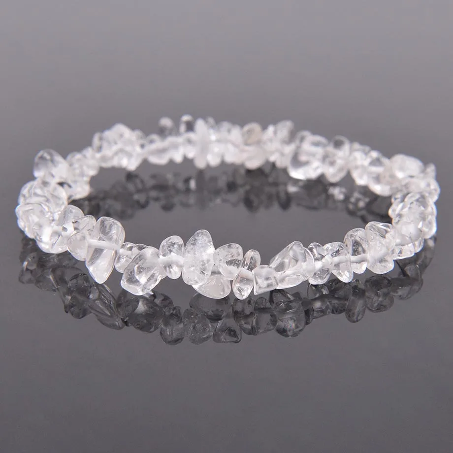Natural White Crystal Chip Beads Bracelet Irregular Gravel Quartz Bangles Healing Charm Gifts for Women Men Jewelry B148
Natural White Crystal Chip Beads Bracelet Irregular Gravel Quartz Bangles Healing Charm Gifts for Women Men Jewelry B148