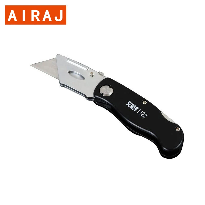 AIRAJ Professional Folding Knife, Stainless Steel Woodworking Knife, Giving 10 Blades, Replaceable Knife Pocket Knife
AIRAJ Professional Folding Knife, Stainless Steel Woodworking Knife, Giving 10 Blades, Replaceable Knife Pocket Knife