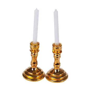 1 Pair 1:12 Dollhouse Miniature Chandelier White Candles Doll House Accessories Decoration House Model Miniature Simulation Tool
1 Pair 1:12 Dollhouse Miniature Chandelier White Candles Doll House Accessories Decoration House Model Miniature Simulation Tool
