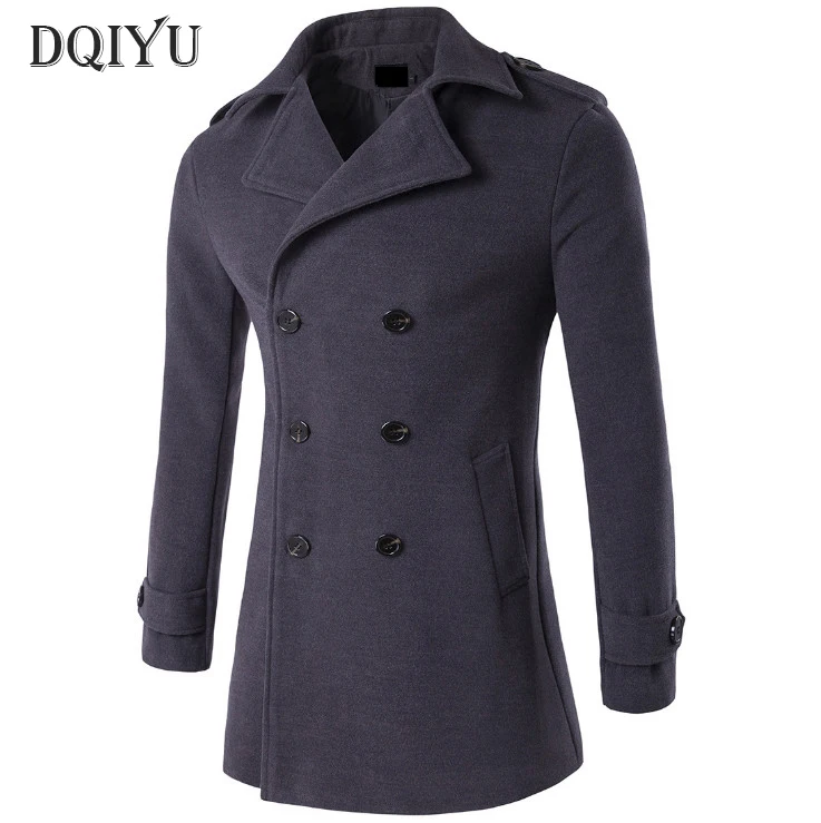 DQIYU New Wool Blends Coat Men Double Breasted Woolen Jacket Autumn Winter Slim Fit Long Pea Coat Men Windproof Jackets 4XL
DQIYU New Wool Blends Coat Men Double Breasted Woolen Jacket Autumn Winter Slim Fit Long Pea Coat Men Windproof Jackets 4XL