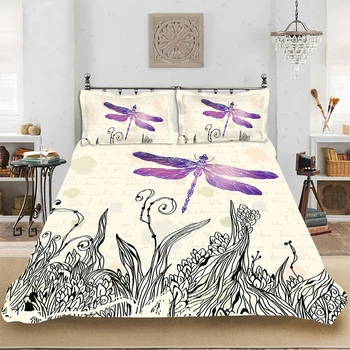 Animal Pattern Colorful Concise Dragonfly Bedding set Bedclothes Include Duvet Cover Pillowcase Print Home Textile Bed Linens
Animal Pattern Colorful Concise Dragonfly Bedding set Bedclothes Include Duvet Cover Pillowcase Print Home Textile Bed Linens