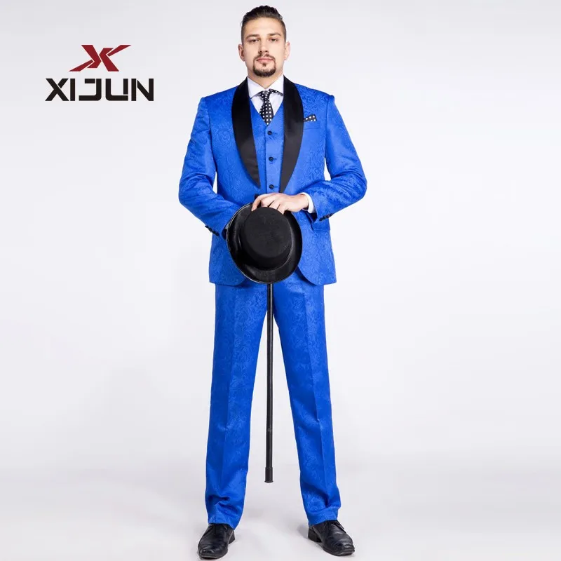 Xijun Floral Wedding Suits For Men in Royal Blue 3 Piece Suit (Jacket+Pants+Vest) China Custom Made Groomsmen Tuxedo
Xijun Floral Wedding Suits For Men in Royal Blue 3 Piece Suit (Jacket+Pants+Vest) China Custom Made Groomsmen Tuxedo