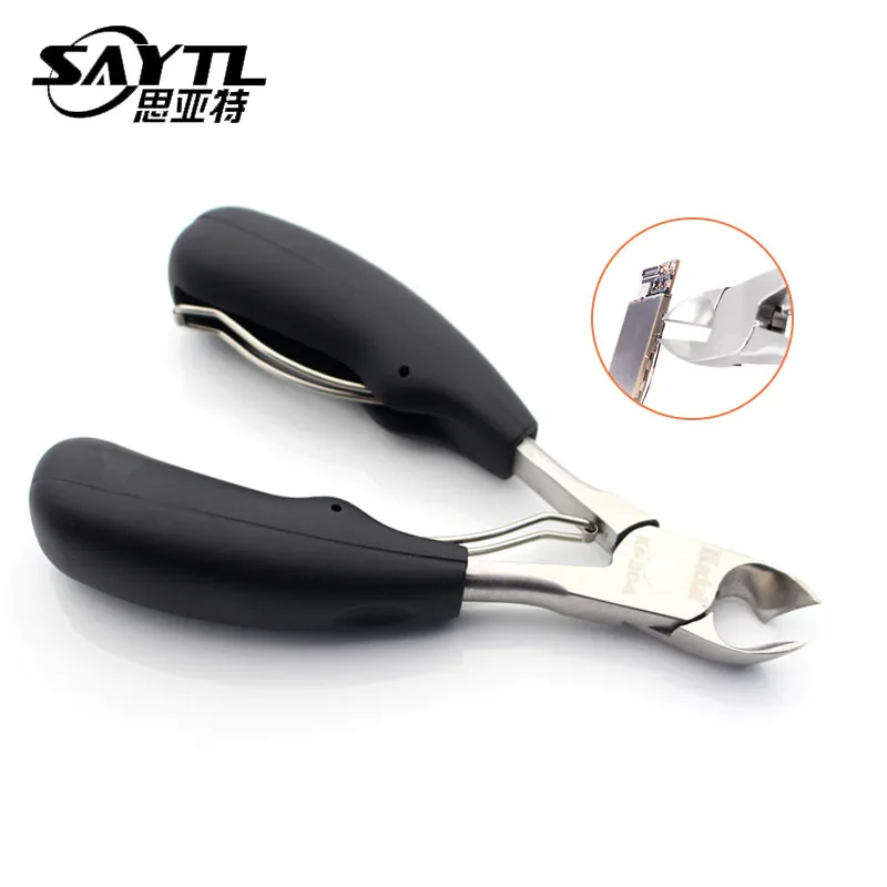 Oblique nose pliers high hardness Mobile phone motherboard repair cutting pliers for phone screen frame cutting
Oblique nose pliers high hardness Mobile phone motherboard repair cutting pliers for phone screen frame cutting
