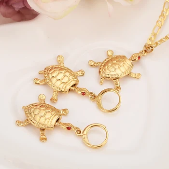 Gold pendant Necklace Earring Set Women Party Gift animal PNG white crystal stone tortoise charms girls Fine wedding Jewelry
Gold pendant Necklace Earring Set Women Party Gift animal PNG white crystal stone tortoise charms girls Fine wedding Jewelry