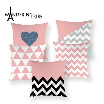 High Quality Pink Geometric Decorative Throw Pillows Cover Nordic Simple Pillow Cases Line Stripe Decor Sofa Cushion Covers
High Quality Pink Geometric Decorative Throw Pillows Cover Nordic Simple Pillow Cases Line Stripe Decor Sofa Cushion Covers