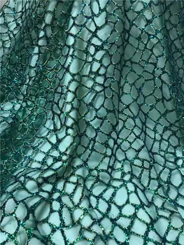 Charming party green with glitter French tulle textile hot sale net lace fabric for making lady dress UN80(5yards/pc)
Charming party green with glitter French tulle textile hot sale net lace fabric for making lady dress UN80(5yards/pc)