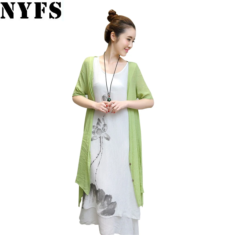 NYFS 2019 New Summer dress Literary ink printing long dress two pieces Dress Vintage loose large size Vestidos Elbise Robe
NYFS 2019 New Summer dress Literary ink printing long dress two pieces Dress Vintage loose large size Vestidos Elbise Robe