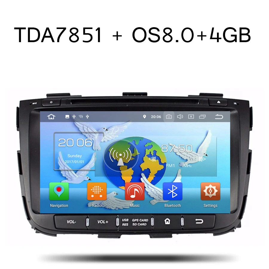 TDA7851 Android 9.0 For kia SORENTO 2013 2014 Octa Core 4GB RAM 32GB Bluetooth Wifi 4G GPS Glonass Map Car DVD Player RDS Radio
TDA7851 Android 9.0 For kia SORENTO 2013 2014 Octa Core 4GB RAM 32GB Bluetooth Wifi 4G GPS Glonass Map Car DVD Player RDS Radio