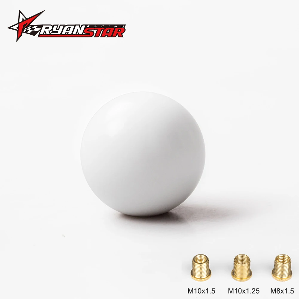 Ryanstar - WHITE ROUND GUMBALL SHIFT KNOB FOR HURST SHORT THROW GEAR SHIFTER SELECTOR With Three Adapter SK107
Ryanstar - WHITE ROUND GUMBALL SHIFT KNOB FOR HURST SHORT THROW GEAR SHIFTER SELECTOR With Three Adapter SK107