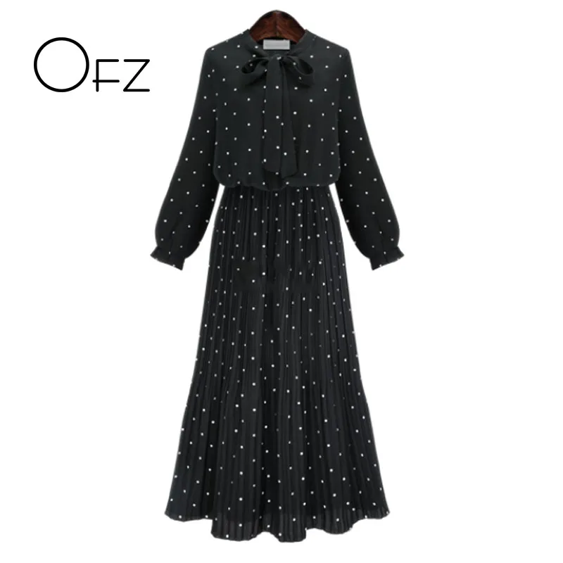2017 Autumn European Style Dot Pattern Women Long Dress Print Long Sleeve Ladies Vestiods Peter Pan Collar Bohemian Chiffon Robe
2017 Autumn European Style Dot Pattern Women Long Dress Print Long Sleeve Ladies Vestiods Peter Pan Collar Bohemian Chiffon Robe
