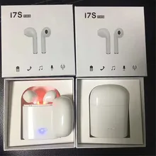 Mini i7 gêmeos bluetooth fone de ouvido sem fio fones portátil telefone handsfree com microfone para ios android telefone(China)