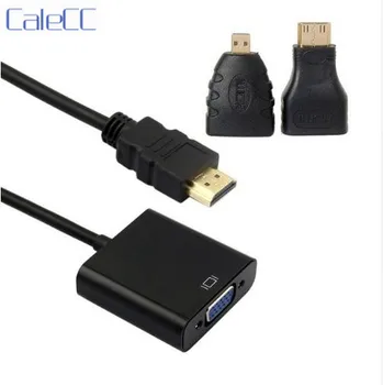 Black Color HDMI Source to VGA Female Output Cable with Micro & Mini HDMI Adapter for Projector Monitor PC Laptop
Black Color HDMI Source to VGA Female Output Cable with Micro & Mini HDMI Adapter for Projector Monitor PC Laptop