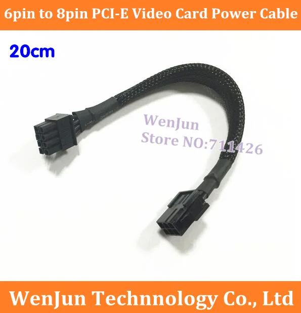 Бесплатная доставка 20-сантиметровый ГП 6-контактный разъем для 8-контактного PCI-E видеокарта кабель питания 6p до 8p соединительный кабель 
Бесплатная доставка 20-сантиметровый ГП 6-контактный разъем для 8-контактного PCI-E видеокарта кабель питания 6p до 8p соединительный кабель