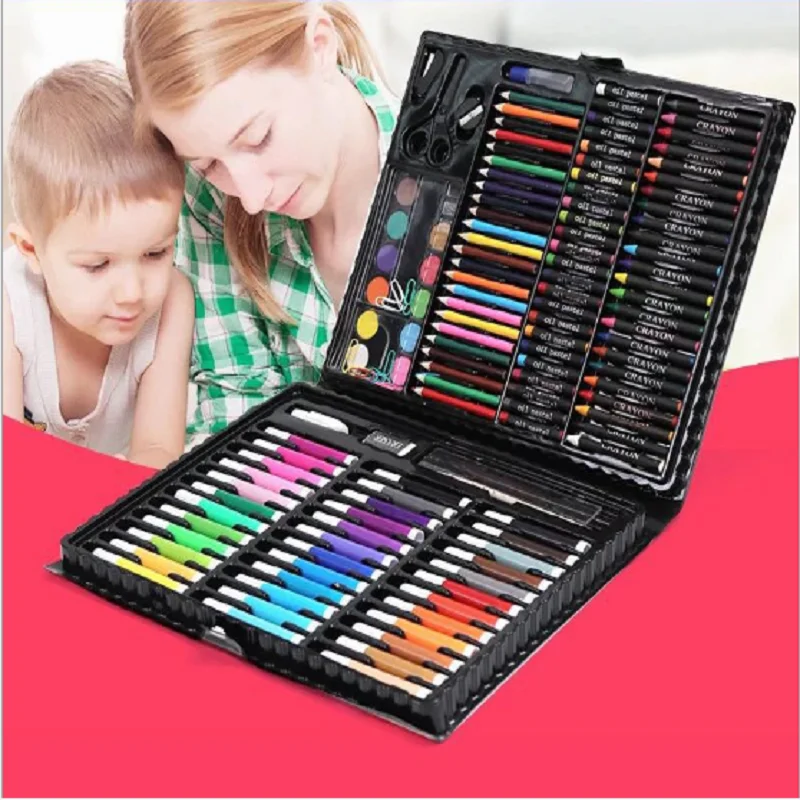 Children's watercolor pen 150 gift box crayons painting pen art pen set boys and girls primary school stationery gifts
Children's watercolor pen 150 gift box crayons painting pen art pen set boys and girls primary school stationery gifts