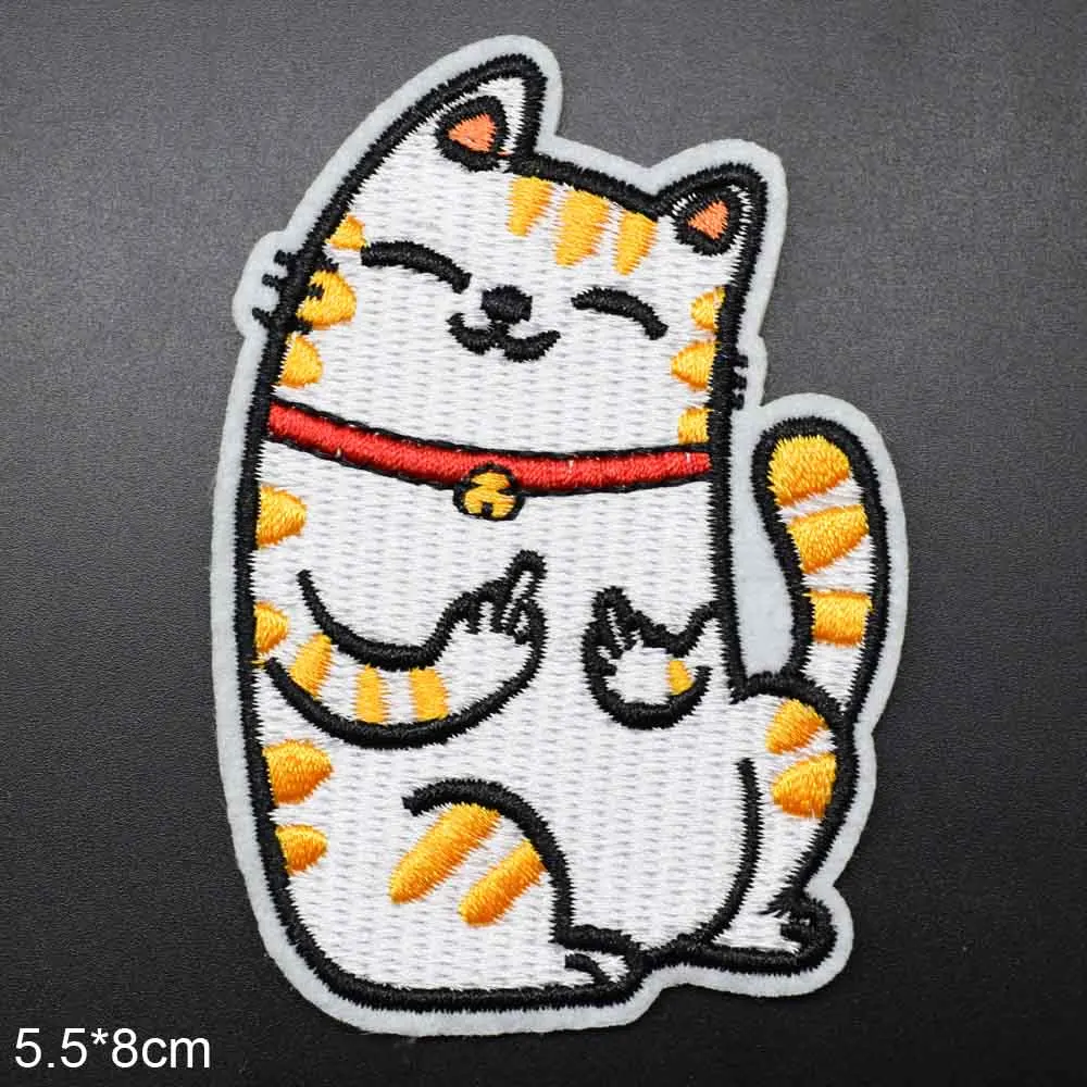Yellow Novelty Middle Finger White Cat Embroidery Clothes Patch For Clothing Iron On Patch Punk Motif Applique Accessory
Yellow Novelty Middle Finger White Cat Embroidery Clothes Patch For Clothing Iron On Patch Punk Motif Applique Accessory