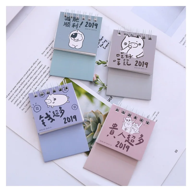 2019 Cute Cartoon Piggy Desk Calendar DIY Mini Portable Table Calendars Daily Schedule Planner 2018.09~2019.12
2019 Cute Cartoon Piggy Desk Calendar DIY Mini Portable Table Calendars Daily Schedule Planner 2018.09~2019.12
