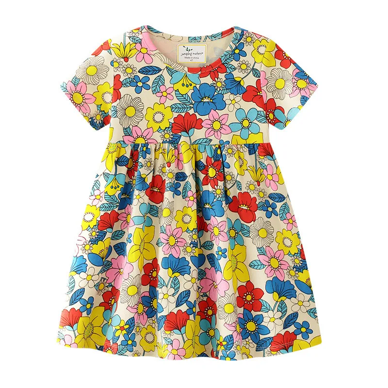 Jumping Meters Princess Girls Flowers Dresses Knitted Tutu Baby Dress Girls Clothes New 2019 Kids Frock Short-Sleeve Child Dress
Jumping Meters Princess Girls Flowers Dresses Knitted Tutu Baby Dress Girls Clothes New 2019 Kids Frock Short-Sleeve Child Dress