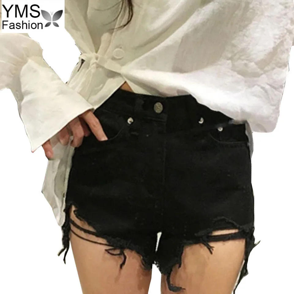 European Style Summer High Waist Denim Shorts 2018 Vintage Tassel Ripped Loose Short Sexy Burr Hole Jeans Shorts For Women
European Style Summer High Waist Denim Shorts 2018 Vintage Tassel Ripped Loose Short Sexy Burr Hole Jeans Shorts For Women