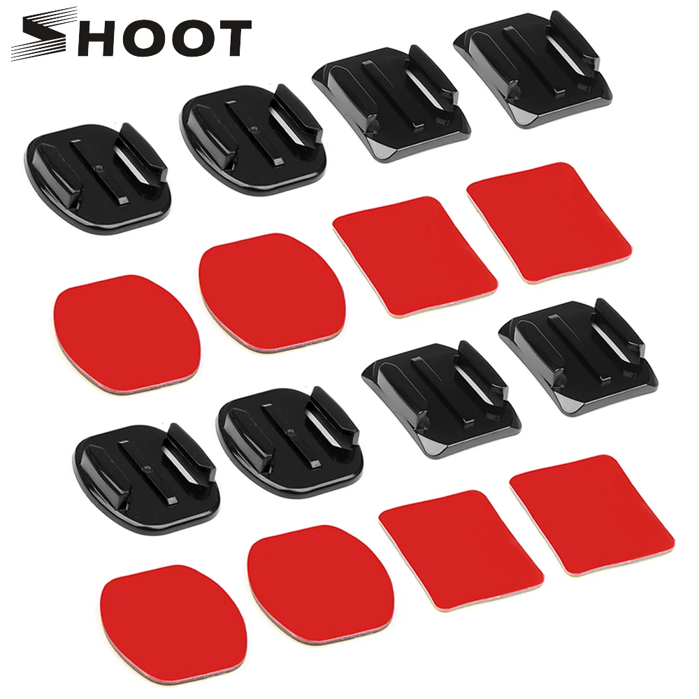 SHOOT 4pcs Flat and Curved Base Mount 3M VHB Stickers For Go Pro Hero 5 3 4 Session Xiaomi Yi 4K Kit SJ4000 Gopro Accessory Set
SHOOT 4pcs Flat and Curved Base Mount 3M VHB Stickers For Go Pro Hero 5 3 4 Session Xiaomi Yi 4K Kit SJ4000 Gopro Accessory Set