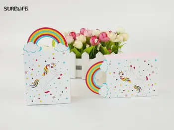50pcs unicorn paper bag candy boxes gift bags with rainbow handles for children birthday cookie unicorn party decoration
50pcs unicorn paper bag candy boxes gift bags with rainbow handles for children birthday cookie unicorn party decoration