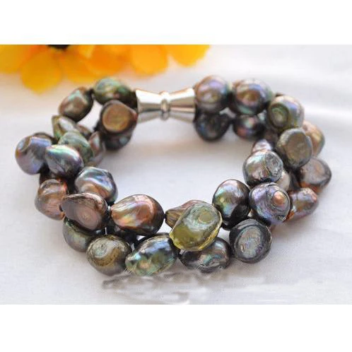 Handwork Real Pearl Bracelet,8inches 10-16mm Baroque Black Freshwater Pearl Bracelet,Women Gift Jewellery
Handwork Real Pearl Bracelet,8inches 10-16mm Baroque Black Freshwater Pearl Bracelet,Women Gift Jewellery