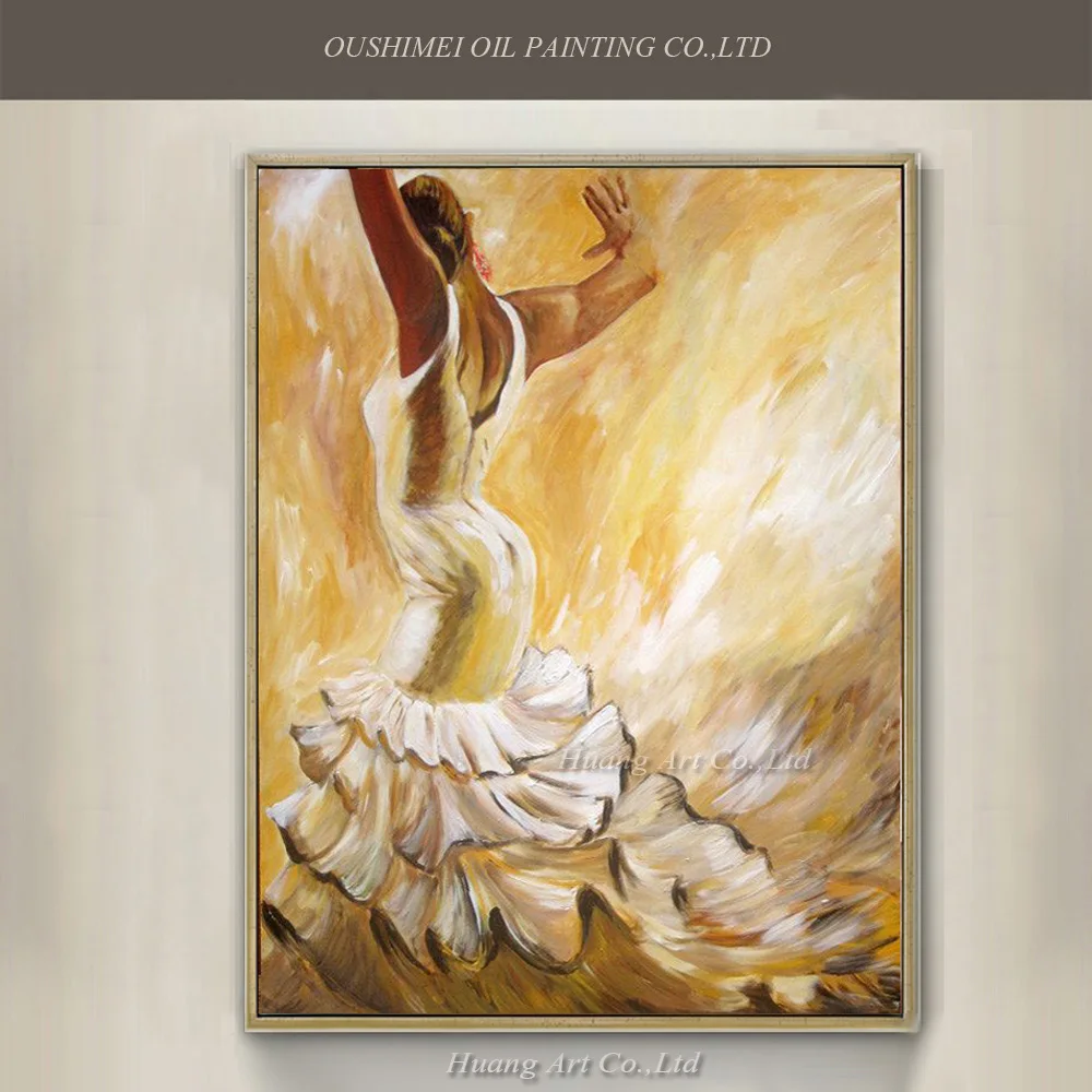 Professional Hand Painted Spain Dancers Modern Bottom Character Wall Painting Impression Yellow Oil Painting On Canvas Decor
Professional Hand Painted Spain Dancers Modern Bottom Character Wall Painting Impression Yellow Oil Painting On Canvas Decor