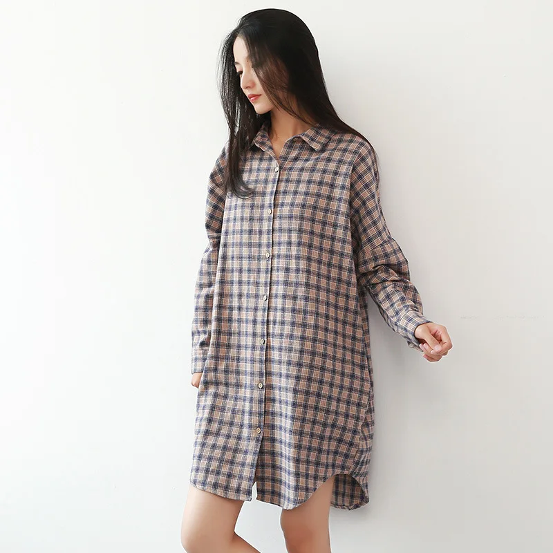 Johnature Casual Vintage Turn-down Collar Button Cardigan Shirts 2019 New Autumn Loose Comfortable Plaid Long Sleeve Women Shirt
Johnature Casual Vintage Turn-down Collar Button Cardigan Shirts 2019 New Autumn Loose Comfortable Plaid Long Sleeve Women Shirt