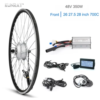 KUNRAY Electric Motor Wheel 48V 350W 26" Brushless Hub Motor BLDC Controller Mountain Bicycle V-Brake LCD Display Conversion kit
KUNRAY Electric Motor Wheel 48V 350W 26" Brushless Hub Motor BLDC Controller Mountain Bicycle V-Brake LCD Display Conversion kit