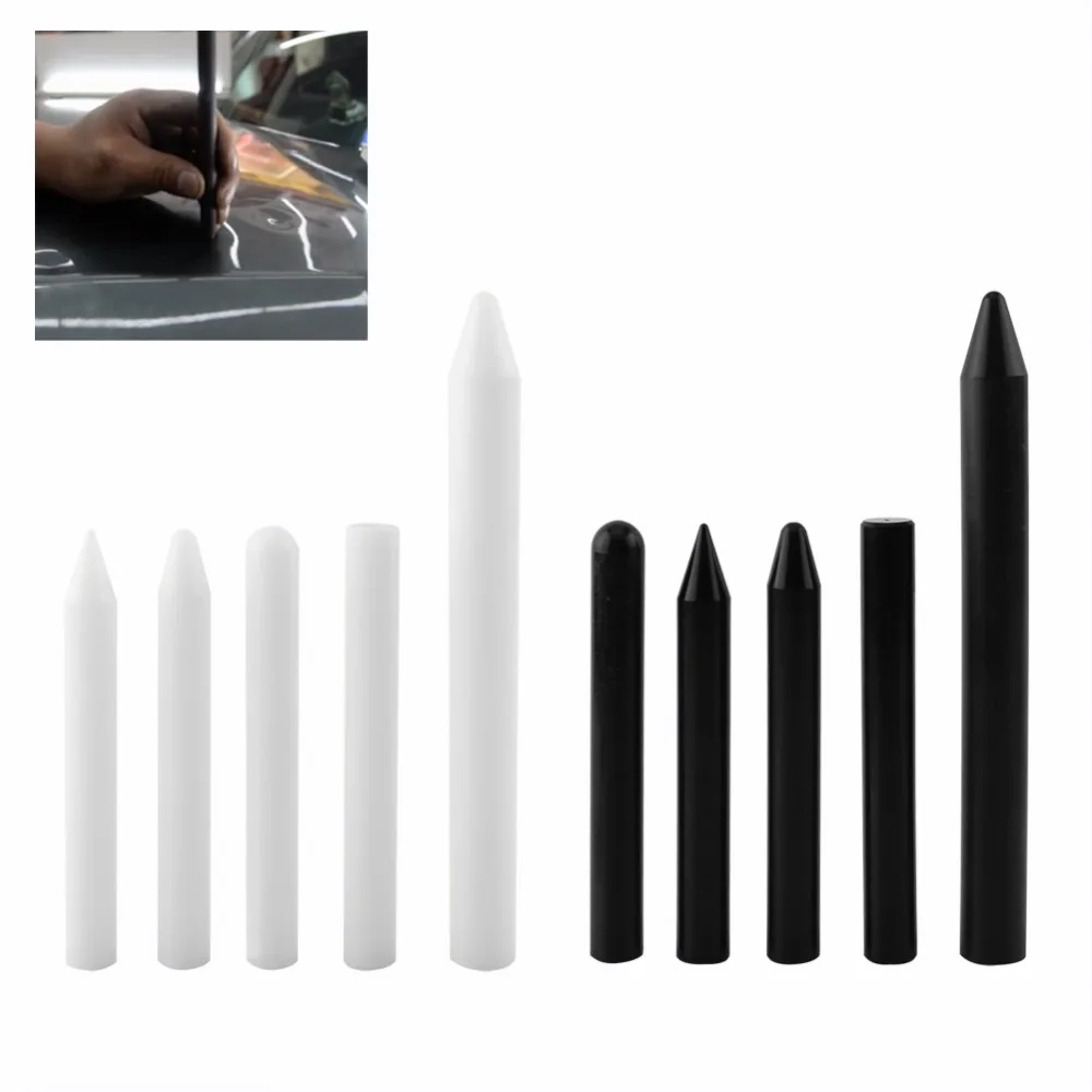 

5pcs/Set Professional Nylon Tap Down Pen Paintless Hail Removal Dent Repair Tools Black/White