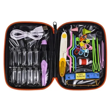 Rechargeable Lighted Crochet Hook Kit LED Lighting Knitting Needles 9 Sizes Hooks Replaceable Top Hook Sewing Tools with Bag
Rechargeable Lighted Crochet Hook Kit LED Lighting Knitting Needles 9 Sizes Hooks Replaceable Top Hook Sewing Tools with Bag