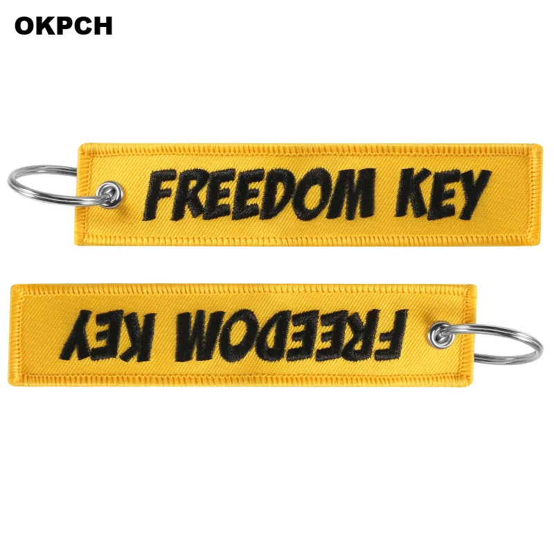 Yellow Freedom Key Launch Patch with Ring for Motorcycles and Cars Embroidery Key Fobs PK-0094
Yellow Freedom Key Launch Patch with Ring for Motorcycles and Cars Embroidery Key Fobs PK-0094