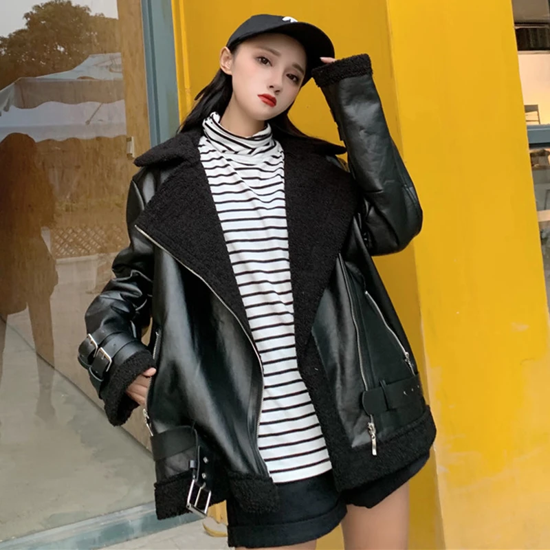 modis leather jacket Korean coat autumn winter women's 2019 harajuku coat student casual bomber jacket women tide veste femme
modis leather jacket Korean coat autumn winter women's 2019 harajuku coat student casual bomber jacket women tide veste femme