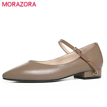 MORAZORA 2019 top quality genuine leather shoes women pumps pointed toe buckle solid colors low heels fashion shoes woman
MORAZORA 2019 top quality genuine leather shoes women pumps pointed toe buckle solid colors low heels fashion shoes woman