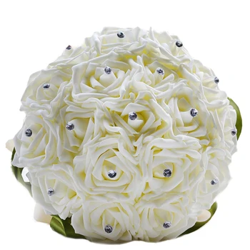 BESTOYARD Crystal Roses Bridesmaid Wedding Bouquet Silk Bridal Holding Bouquet Artificial Fake Flowers for Engagement Party
BESTOYARD Crystal Roses Bridesmaid Wedding Bouquet Silk Bridal Holding Bouquet Artificial Fake Flowers for Engagement Party