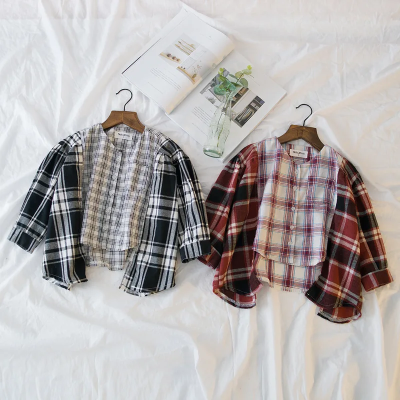 Girls Clothes Kids Plaid T shirt Blouse 2018 New Casual Cotton Long Sleeve Tops Collared School Fashion Cute Baby Boys Shirts
Girls Clothes Kids Plaid T shirt Blouse 2018 New Casual Cotton Long Sleeve Tops Collared School Fashion Cute Baby Boys Shirts